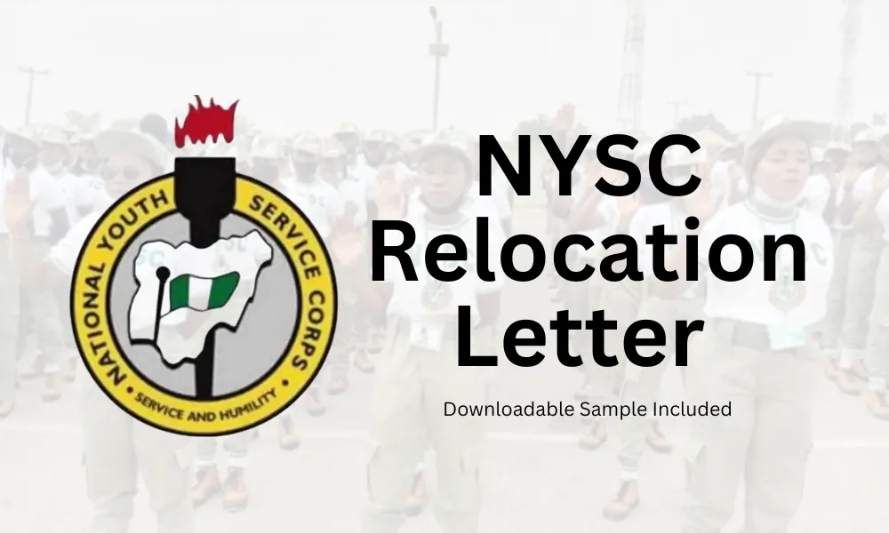 NYSC Relocation Letter Sample Perfect Format For Quick Approval